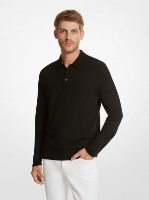 Michaelkors Merino Wool Polo Černé | SN-MK28044
