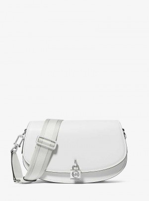 Michaelkors Mila Medium Leather Bílé | SN-MK27203