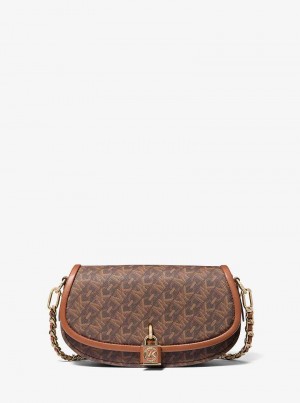 Michaelkors Mila Small Empire Signature Logo Hnědé | SN-MK27076