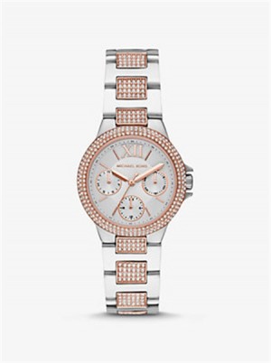 Michaelkors Mini Camille Pavé Two-Tone Watch Two Tone | SN-MK28382