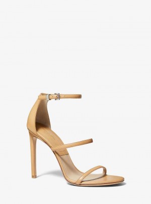 Michaelkors Nadege Leather Hnědé | SN-MK27539