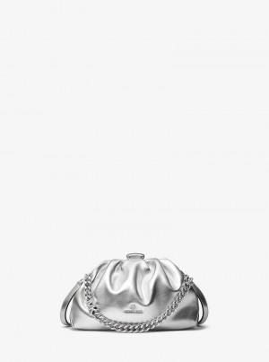 Michaelkors Nola Small Metallic Stříbrné | SN-MK27195
