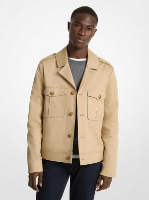 Michaelkors Organic Cotton Twill Hnědožlutý | SN-MK28110