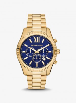 Michaelkors Oversized Lexington Gold-Tone Zlaté | SN-MK28283