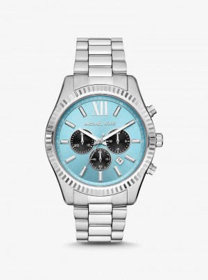 Michaelkors Oversized Lexington Silver-Tone Stříbrné | SN-MK28257