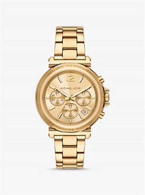 Michaelkors Oversized Maren Gold-Tone Watch Zlaté | SN-MK28304