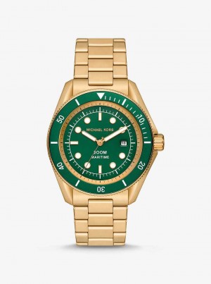 Michaelkors Oversized Maritime Gold-Tone Zlaté | SN-MK28282