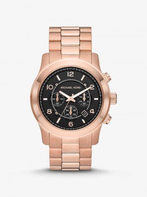 Michaelkors Oversized Runway Rose Gold-Tone Růžové Zlaté | SN-MK28279