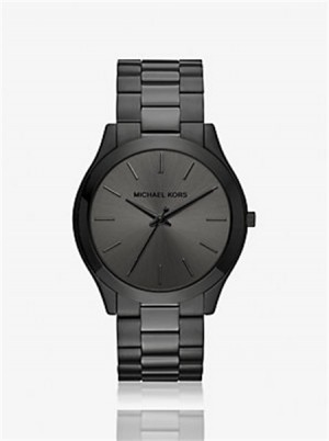 Michaelkors Oversized Slim Runway Black-Tone Watch Černé | SN-MK28329