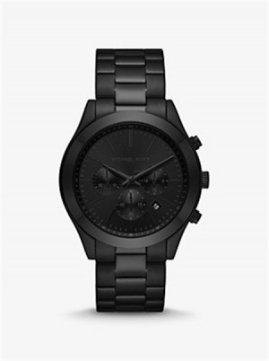 Michaelkors Oversized Slim Runway Black-Tone Watch Černé | SN-MK28359