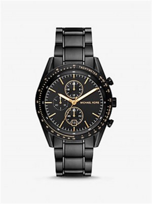Michaelkors Oversized Warren Black-Tone Watch Černé | SN-MK28432