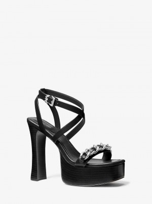 Michaelkors Paola Chain Embellished Černé | SN-MK27598