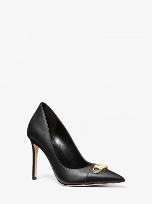 Michaelkors Parker Leather Černé | SN-MK27631