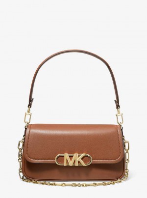 Michaelkors Parker Medium Leather Hnědé | SN-MK26952