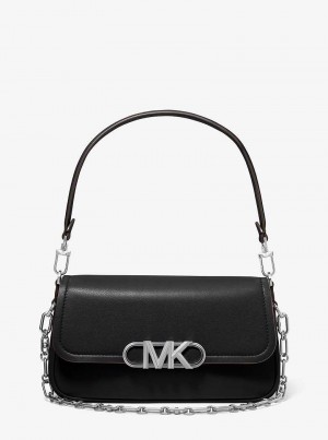 Michaelkors Parker Medium Leather Černé | SN-MK27039