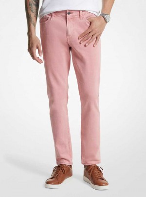Michaelkors Parker Slim-Fit Pigment Dyed Stretch Cotton Růžové | SN-MK28030