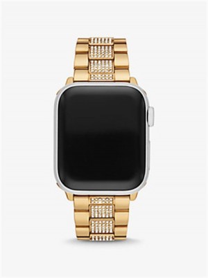 Michaelkors Pavé Gold-Tone Strap For Apple Watch® Zlaté | SN-MK28380