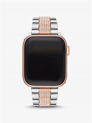 Michaelkors Pavé Two-Tone Strap For Apple Watch® Two Tone | SN-MK28387