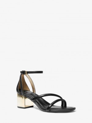 Michaelkors Porter Leather Mid Černé | SN-MK27605