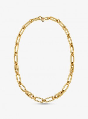 Michaelkors Precious Metal-Plated Brass Chain Link Zlaté | SN-MK27827
