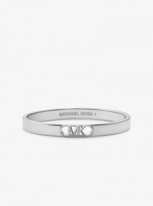 Michaelkors Precious Metal-Plated Brass Empire Logo Stříbrné | SN-MK27725