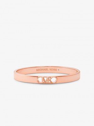 Michaelkors Precious Metal-Plated Brass Empire Logo Růžové Zlaté | SN-MK27751