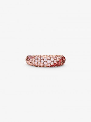 Michaelkors Precious Metal-Plated Sterling Silver Ombré Pavé Růžové Zlaté | SN-MK27833