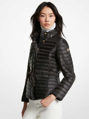 Michaelkors Quilted Packable Černé | SN-MK26596