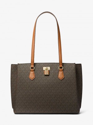 Michaelkors Ruby Large Logo Hnědé | SN-MK26855