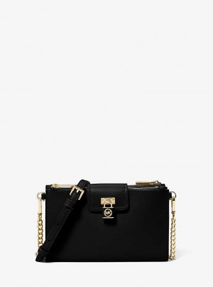 Michaelkors Ruby Small Saffiano Leather Černé | SN-MK27189