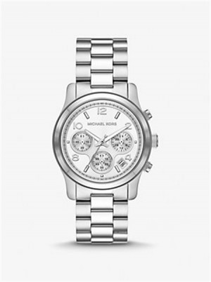 Michaelkors Runway Silver-Tone Watch Stříbrné | SN-MK28353