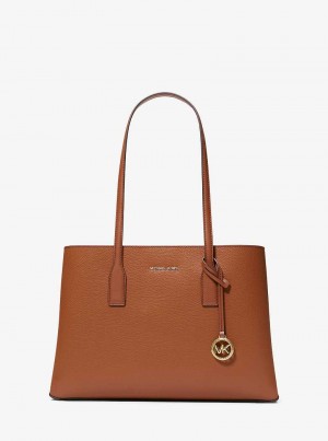 Michaelkors Ruthie Medium Pebbled Leather Hnědé | SN-MK26781