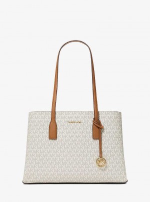 Michaelkors Ruthie Medium Signature Logo Světle Žluté | SN-MK26784