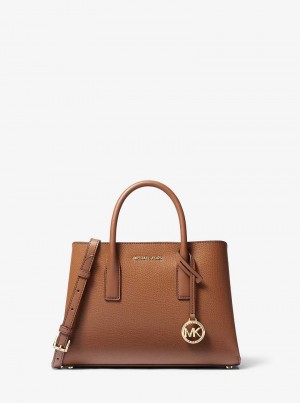 Michaelkors Ruthie Small Pebbled Leather Hnědé | SN-MK27282