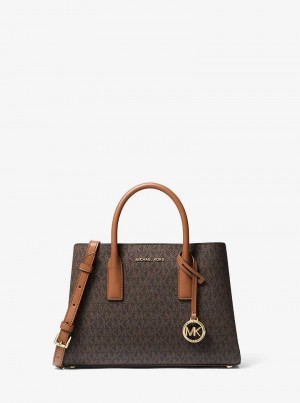 Michaelkors Ruthie Small Signature Logo Hnědé | SN-MK27286