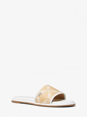 Michaelkors Saylor Empire Logo Jacquard Straw Viacfarebný | SN-MK27564