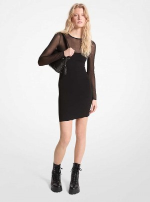 Michaelkors Sheer Viscose Blend Mini Černé | SN-MK26683