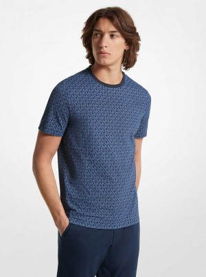 Michaelkors Signature Logo Print Cotton Blankyt | SN-MK27960