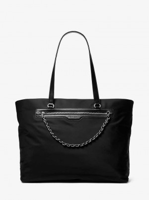 Michaelkors Slater Extra-Large Recycled Nylon Černé | SN-MK26915