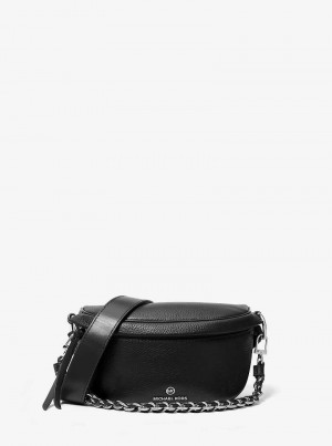 Michaelkors Slater Extra-Small Pebbled Leather Černé | SN-MK27168
