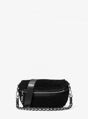 Michaelkors Slater Extra-Small Shearling Černé | SN-MK27233