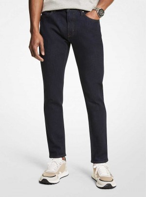 Michaelkors Slim-Fit Stretch-Denim Černé | SN-MK28036