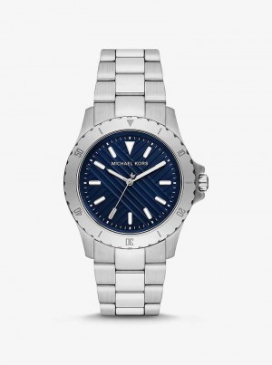 Michaelkors Slim Everest Silver-Tone Stříbrné | SN-MK28266