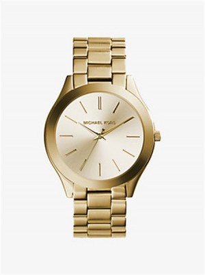 Michaelkors Slim Runway Gold-Tone Stainless Steel Watch Zlaté | SN-MK28335