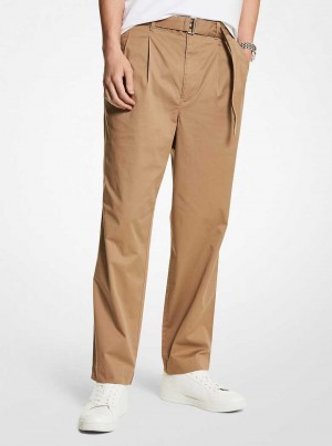 Michaelkors Stretch Cotton Belted Hnědožlutý | SN-MK28022