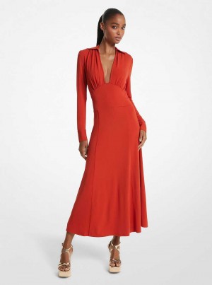 Michaelkors Stretch Matte Jersey Vínové | SN-MK26763