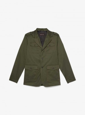 Michaelkors Stretch Organic Cotton Tmavě Zelene | SN-MK28097