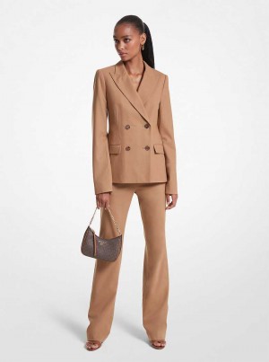 Michaelkors Stretch Wool Tmavě Hnědé | SN-MK26566