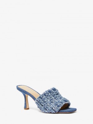 Michaelkors Tessa Frayed Denim Blankyt | SN-MK27499