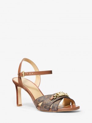 Michaelkors Tiffanie Empire Signature Logo Hnědé Viacfarebný | SN-MK27523